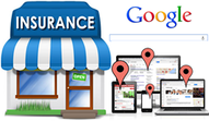 Vector Graphic of Insurance Store, Google Search, Computer - Insurance Agency SEO